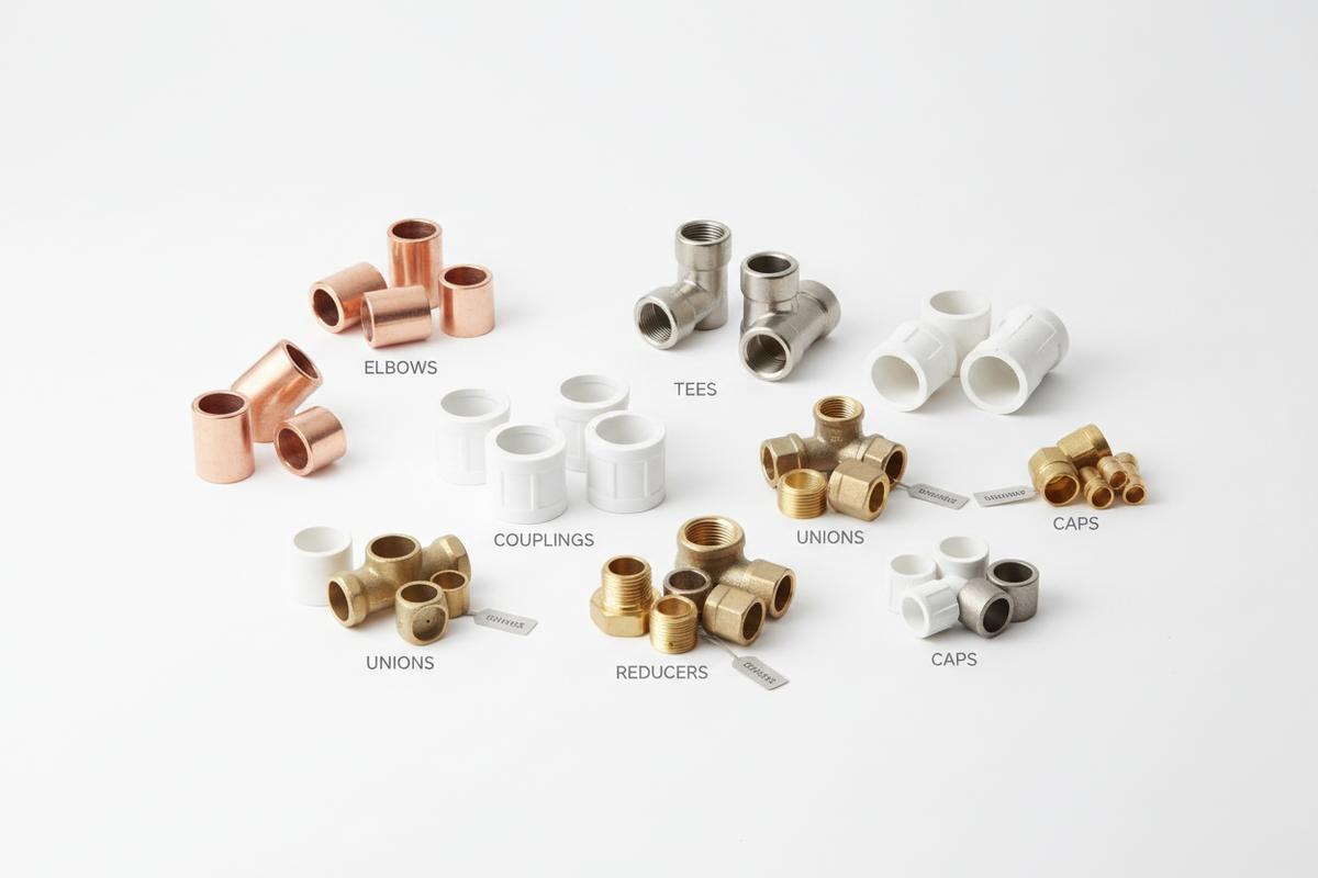 Plumbing Fittings Guide: Types, Sizes, Materials & How to Choose