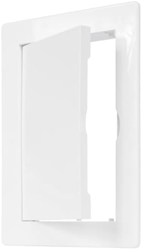 4" x 6" White ABS Plastic Plumbing Access Panel by ECOPROVENT