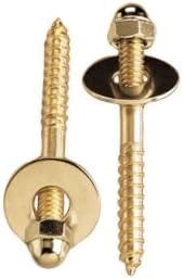 Plumb Pak PP835-151 Toilet Screws 1/4-Inch 20 by 2 1/2-Inch Solid Brass - Image 2