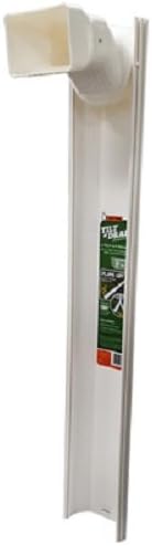 Frost King Tilt N' Drain 5-1/2 in. W x 6 ft. L White Vinyl Downspout Extension - Image 2