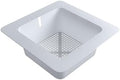 AmGood Flanged Plastic Floor Drain Strainer 11-3/4 in. x 11-3/4 in. x 4-3/16 in by AmGood