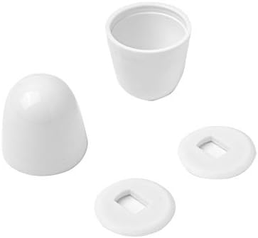4Packs Universal Toilet Bolt Caps, Round Plastic Push-On Toilet Bowl Bolt Caps - Image 4