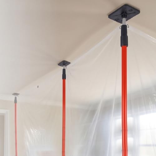Retractable 3ft to 10ft Dust Barrier Poles Kit - Image 6