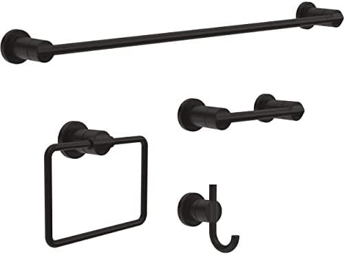 Delta Pivoting Toilet Paper Holder | Matte Black, Wall Mount, Nicoli Bathroom - Image 3