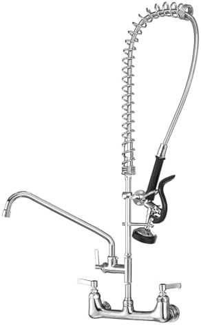 Commercial Sink Faucet with Sprayer by MSTJRY