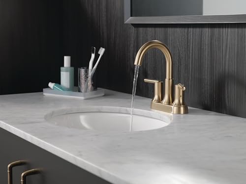 Delta Faucet Trinsic Gold Bathroom Faucet, Bathroom Sink Faucet, Diamond Seal - Image 2