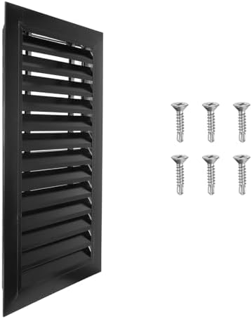 PATIKIL 22 x 12 Inch Gable Vent, 10 x 20 Inch Duct Opening Size by PATIKIL