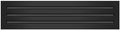 BUILDMART - 25x6 Modern AC Vent Cover - Decorative Black Aluminum Air Vent - by TexasBuildmart
