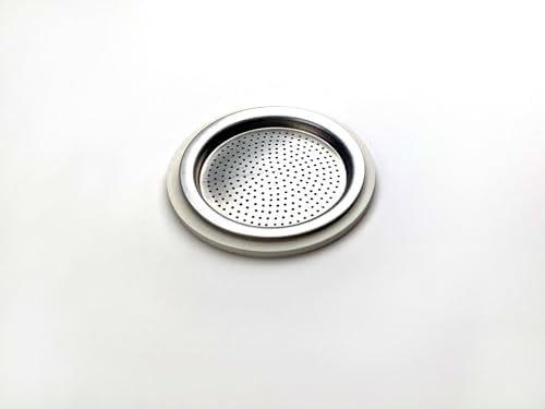 Tredoni 3 Silicone Seals/Rings+Filter -Replacement- Sizes 1, 14 Cup Espresso - Image 4