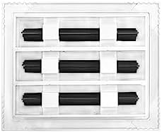 BUILDMART - 8x6 White Modern AC Vent Cover - Decorative Air Vent - Standard - Image 2