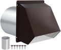 10 Inch Hooded Wall Vent with Screen and Damper, Outdoor Wall Exhaust Vent by JYINCPED