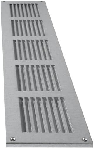Repa Market Air Vent Cover 20x4 Inch Galvanized Steel Louvered Grill Cover - Image 7