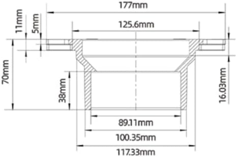 SEAFLO RV Toilet 3" Socket Floor Flange - Image 4