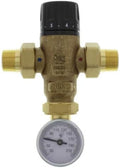 3/4" Male NPT MIXCAL 3-Way Adjustable Thermostatic Mixing Valve w/Temp Gauge by Unknown
