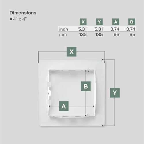 Vent Systems 4'' x 4'' Inch White Metal Access Panel - Image 2
