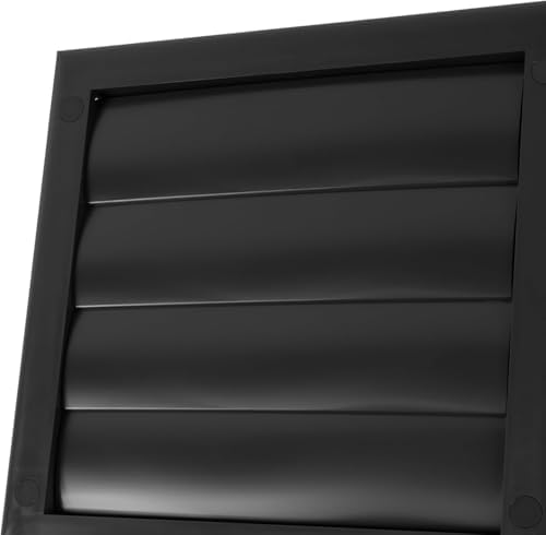 Plastic 4" Black Dryer Vent Cover - Image 5