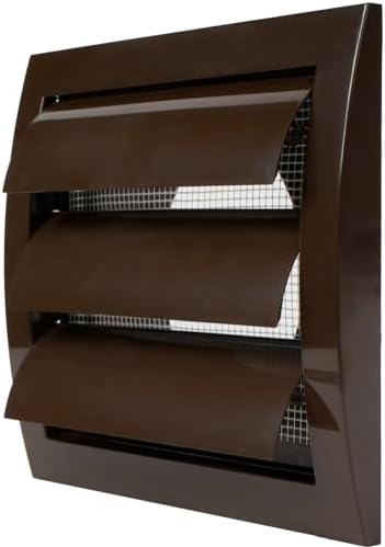 Repa Market ABS Plastic Brown 4 Inch Dryer Vent Cover Outside, 4 Inch Exhaust by RepaMarket