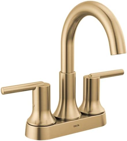 Delta Faucet Trinsic Gold Bathroom Faucet, Bathroom Sink Faucet, Diamond Seal by Unknown