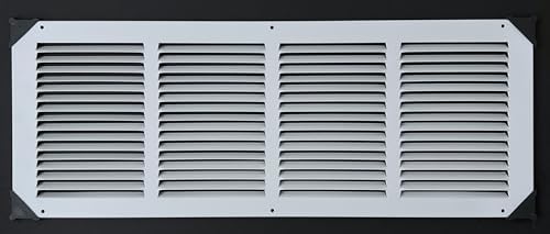 Fits 24x8 Duct Opening Stamped Steel Return Air Grille Vent Cover Grille - Image 2