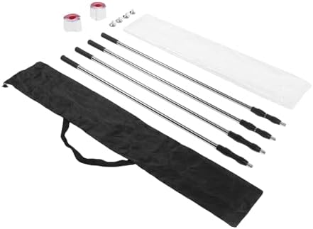 ASHATA 4Pcs Support Poles, Dust Barrier Pole Kit, Height Adjustment by ASHATA