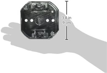 4 in. Octagon Box, 1-1/2 in. Deep, Three 1/2 in. KO's & AC/MC/Flex Clamps - Image 2
