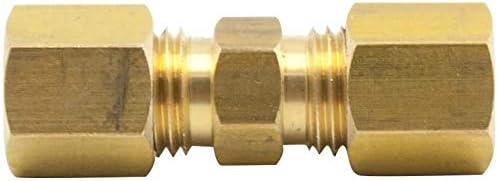 Brass Compression Tube Fitting, 1/4" OD x 1/4" OD Coupler - Image 6