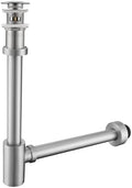RANDOM Brushed Nickel Brass Bottle P Trap by RANDOM