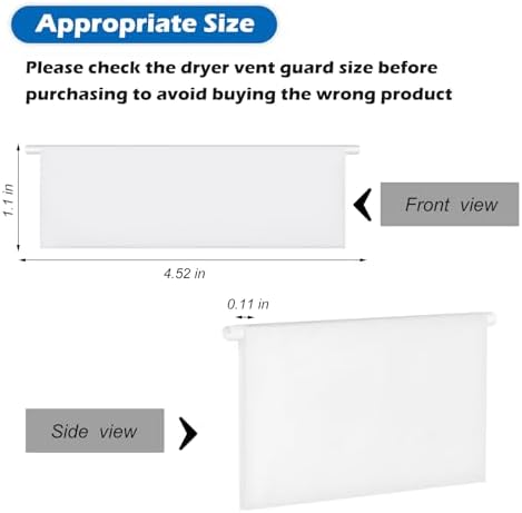 Geelin 4pcs 4 Inch Dryer Air Exhaust Vent Cover, Replacement Louver, UV and - Image 2