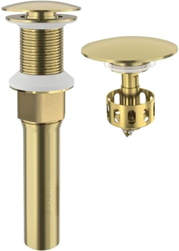 KAIYING Pop Up Drain Without Overflow, Bathroom Vessel Sink Drain by KAIYING