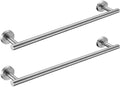 Nolimas Brushed Nickel Bath Towel Bar Single Bars Towel Rack Rod Classic Wall by Giveyourbathroomanewlook