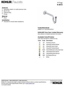 P TRAP 1-1/4" X 1-1/4" W/XTN - Image 3