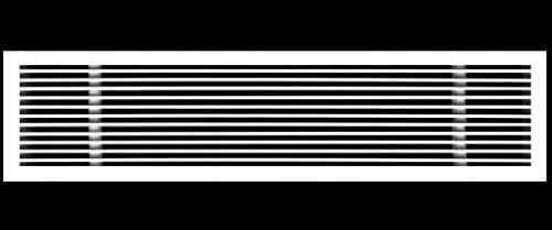 HVAC Premium 40"W X 6"H Linear Aluminum Clip-On Bar Return Air Grille by HVACPremium