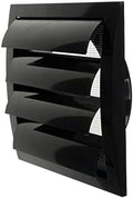 Repa Market ABS Plastic Black 6 Inch Dryer Vent Cover Outside, 6 Inch Exhaust by RepaMarket