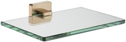 JQK Bathroom Glass Shelf, Tempered Glass Shower Storage 8 by 5 inches, 304 by Homeimprovement