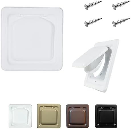 NO-PEST VENT Dual Door Dryer Vent Cover 4 Inch Outdoor, Made in USA, Highest by No-PestVent