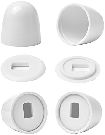 4Packs Universal Toilet Bolt Caps, Round Plastic Push-On Toilet Bowl Bolt Caps - Image 2