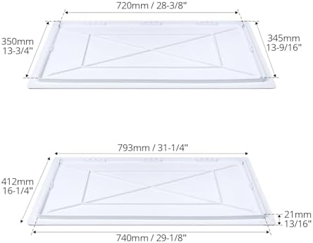 QWORK Access Panel for Drywall, 14 x 29 Inch ABS Plastic Access Door, Removable - Image 7