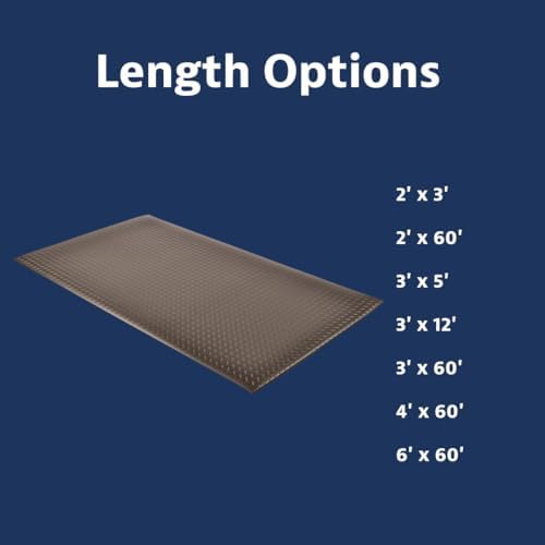NoTrax 418 Diamond Tred™ 3' x 12' x 5/8" Anti Fatigue Mat - Image 6