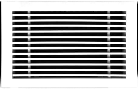 HVAC Premium 12"W X 8"H Linear Aluminum Clip-On Bar Return Air Grille by HVACPremium