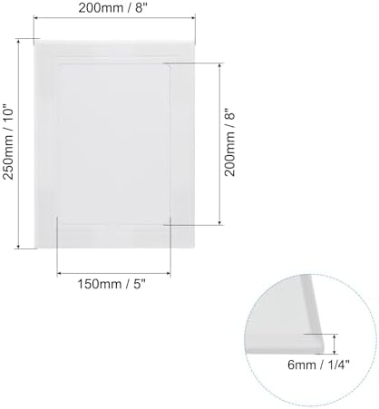 PATIKIL 8x6 inch Self-Adhesive Access Panel, ABS Plumbing Access Doors Easy - Image 2
