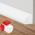 ToLanbbt Flexible Quarter Round Molding, 197 Inch Peel and Stick Rubber Trim by ToLanbbt