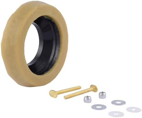 Eastman 40007 Toilet Bowl Wax Ring Set, 4 inch x 3 inch by EZ-FLO