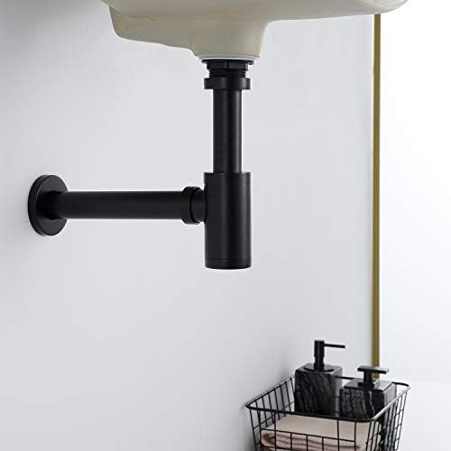Bottle P Trap 1-1/4 Bathroom Brass Sink Drain Stopper, Lavatory Adjustable - Image 2