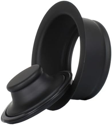 Mr. Scrappy Matte Black Universal Garbage Disposal Sink Flange and Stopper by MrScrappy
