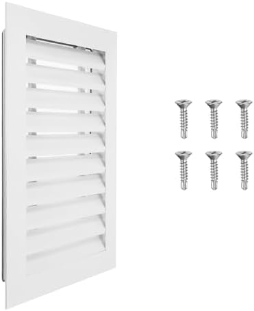 PATIKIL 18 x 12 Inch Gable Vent, 10 x 16 Inch Duct Opening Size by PATIKIL