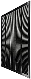 Repa Market Air Vent Cover 20x20 Inch Black Galvanized Steel Louvered Grill - Image 7
