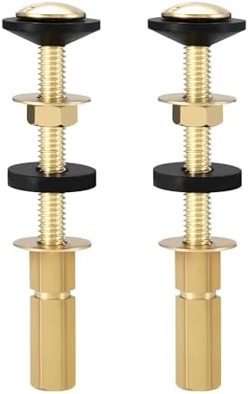 Universal Toilet Tank to Bowl Bolts Kit, Brass Toilet Tank Bolts by Opzour