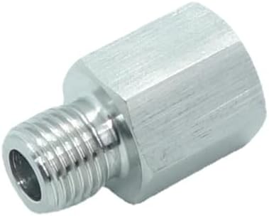2 Pcs 1/4" NPT Pipe Female X M12X1.25 Male Metric Adapter Fitting Oil Fuel Air - Image 3