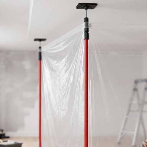 10 Ft Adjustable Dust Barrier Pole Kit - Image 2