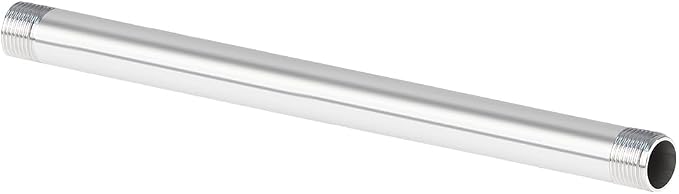 Quickun 304 Stainless Steel Pipe Fitting, 1/2" NPT x 1/2" NPT Male Malleable by VisittheQuickun
